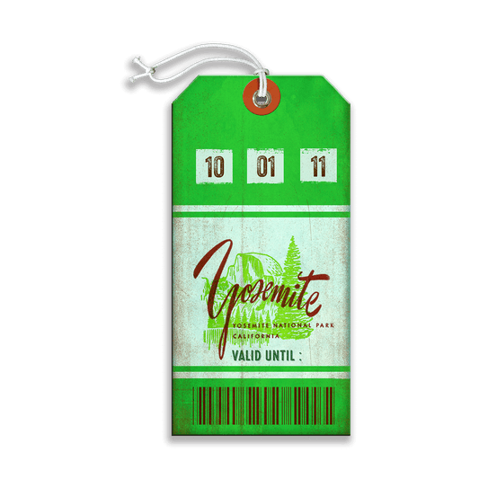Yosemite National Park Pass - Luggage Tag