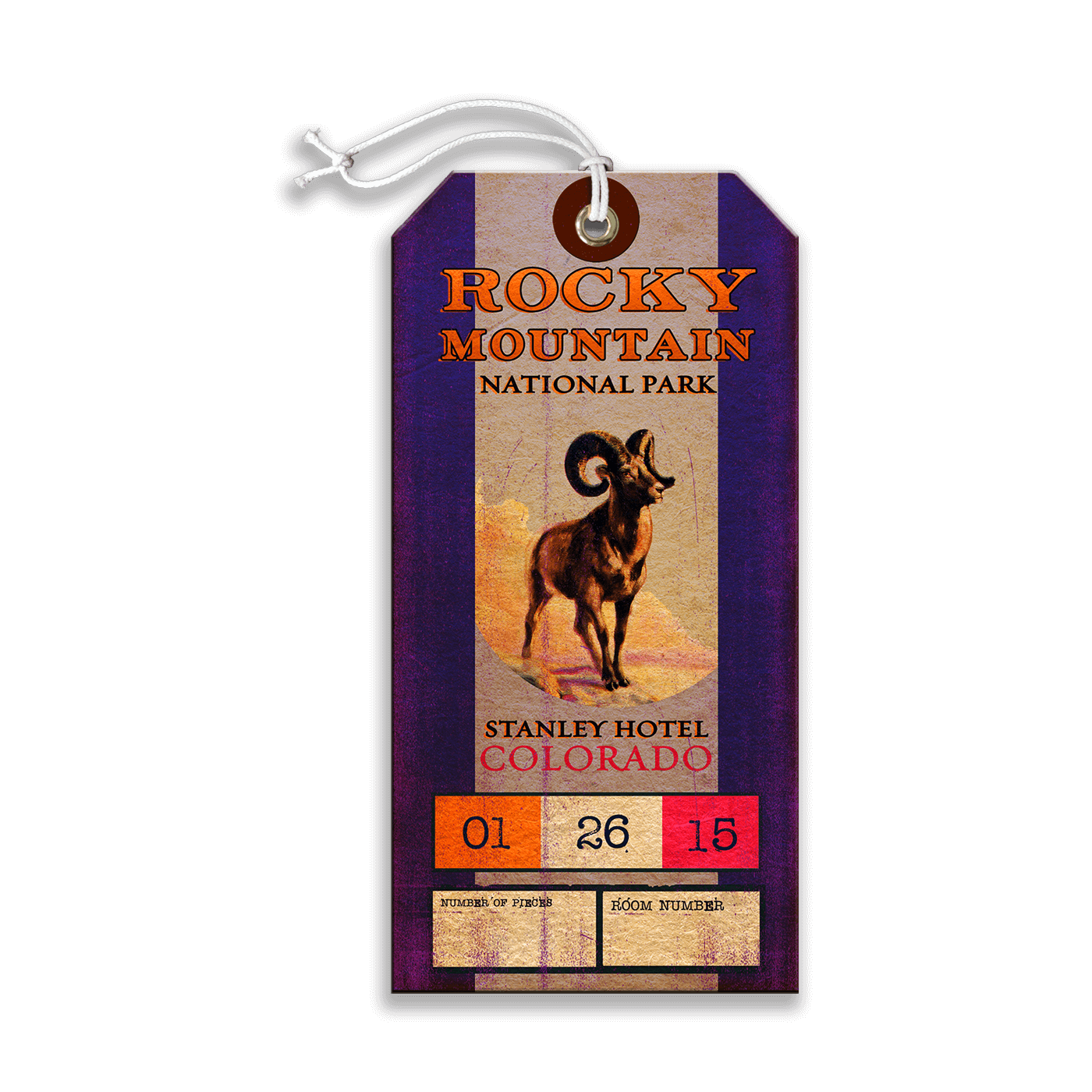 Rocky Mountain National Park: Stanley Hotel - Luggage Tag