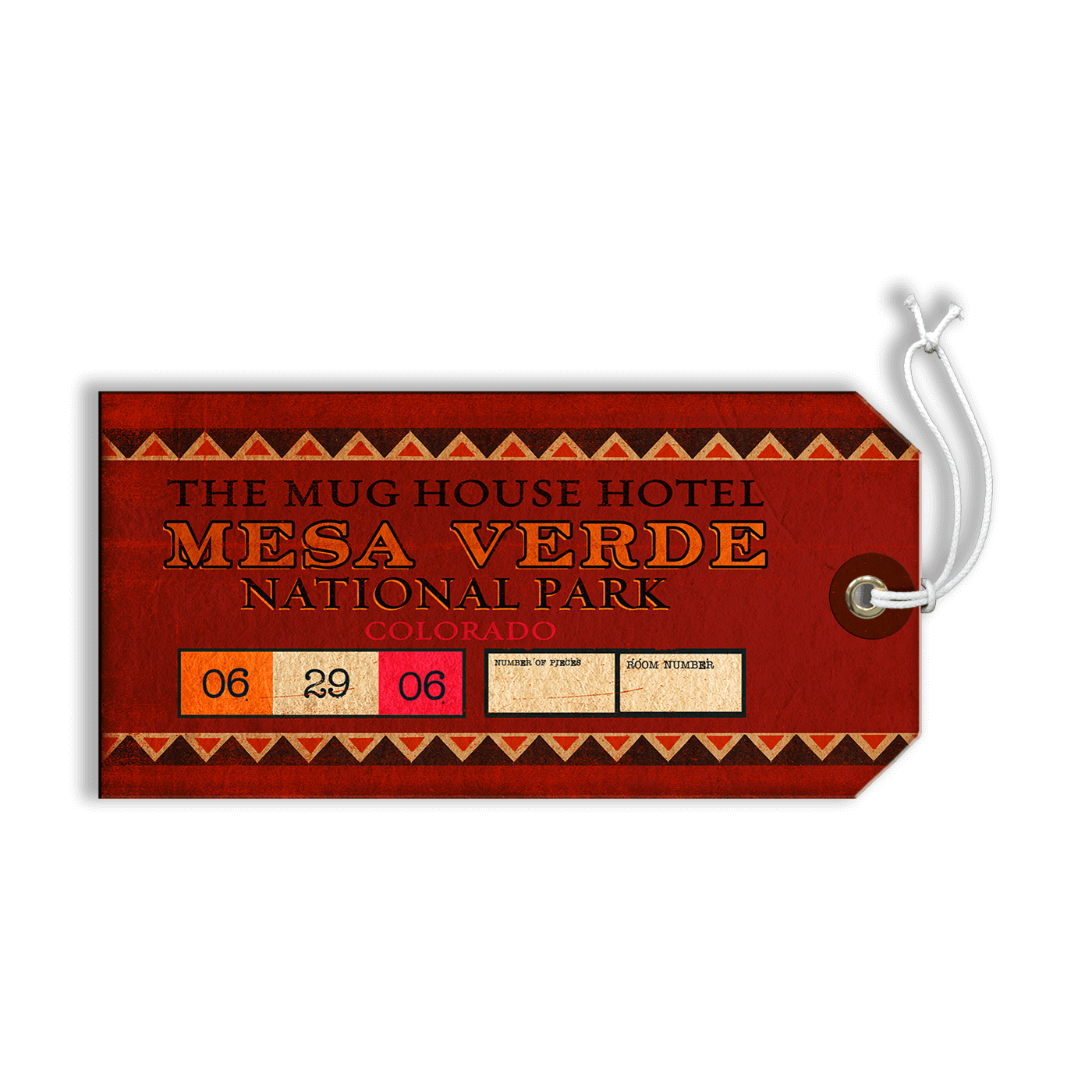Meda Verde National Park: The Mug House Hotel - Luggage Tag