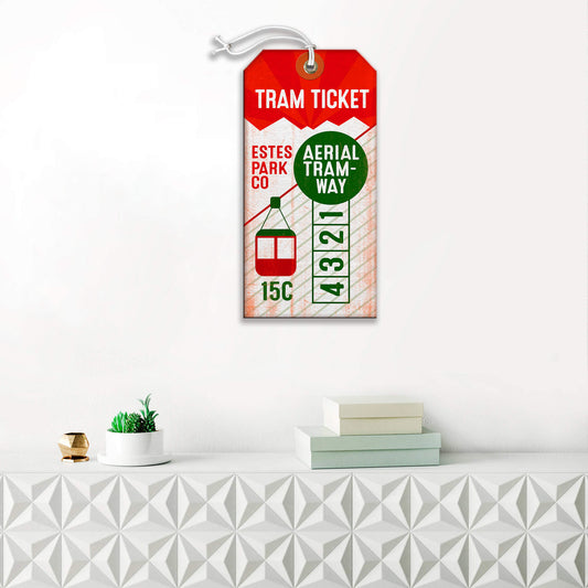 Estes Park Tram Ticket - Luggage Tag