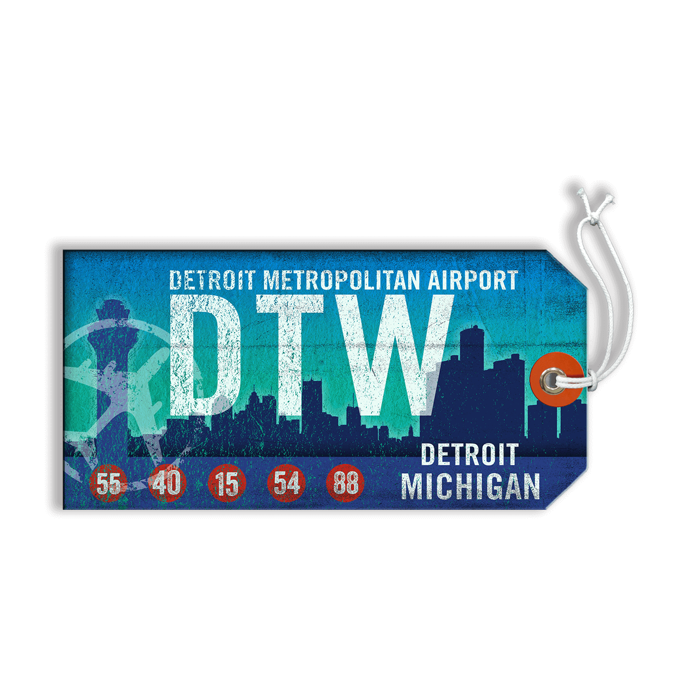 Detroit Metropolitan Airport - Luggage Tag