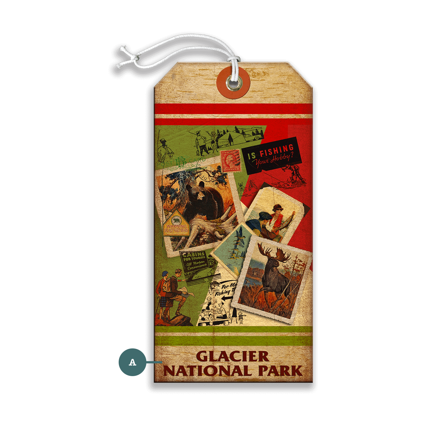Glacier National Park: Is Fishing Your Hobby? - Luggage Tag