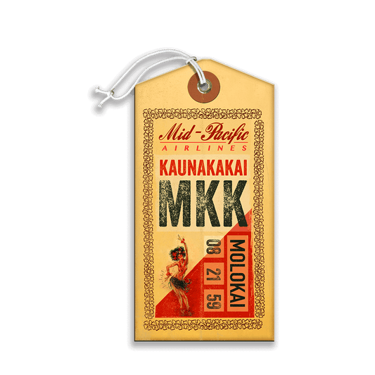 Mid-Pacific Airlines Luggage Tag