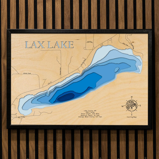 Lax Lake in Lake County, Minnesota