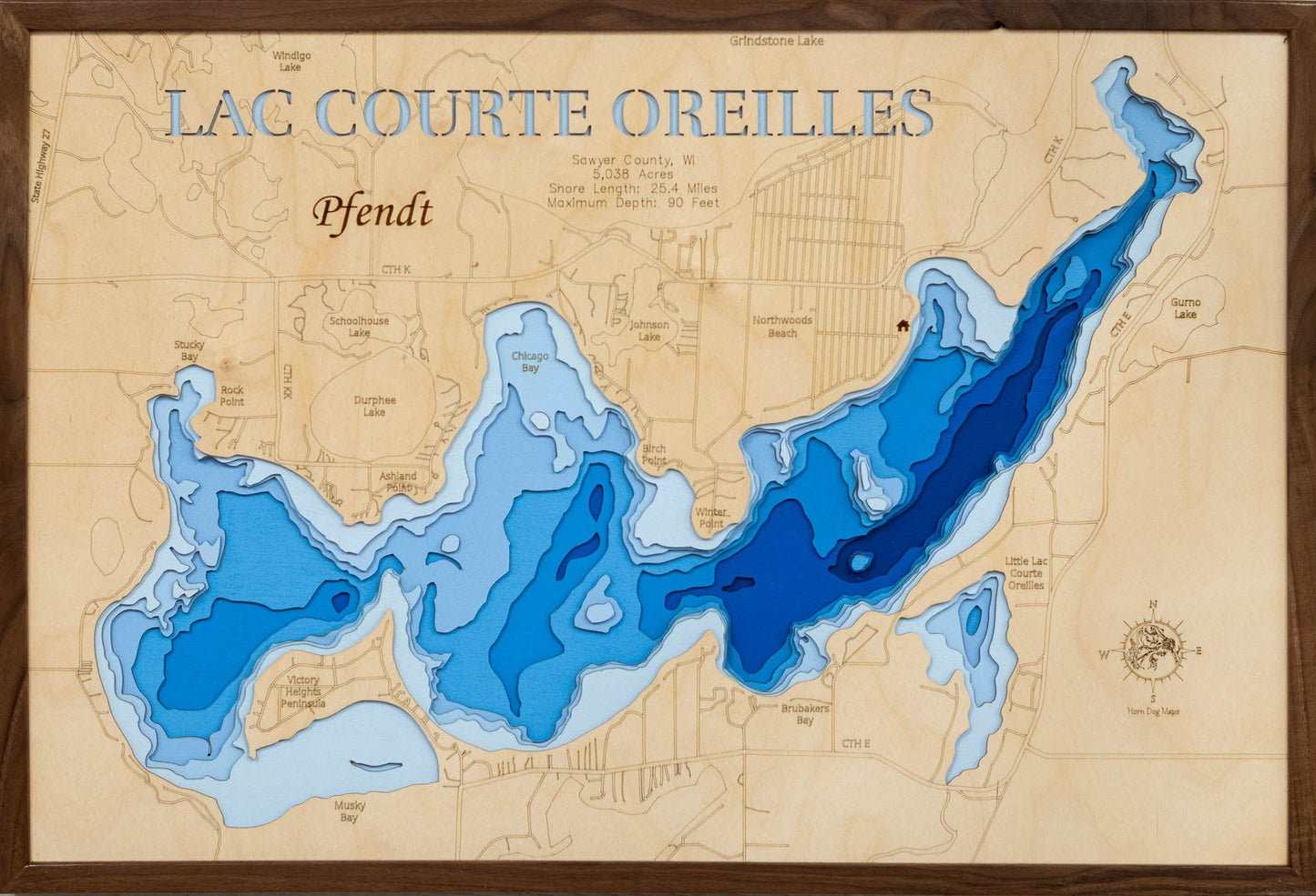 Lac Courte Oreilles in Sawyer County, Wisconsin
