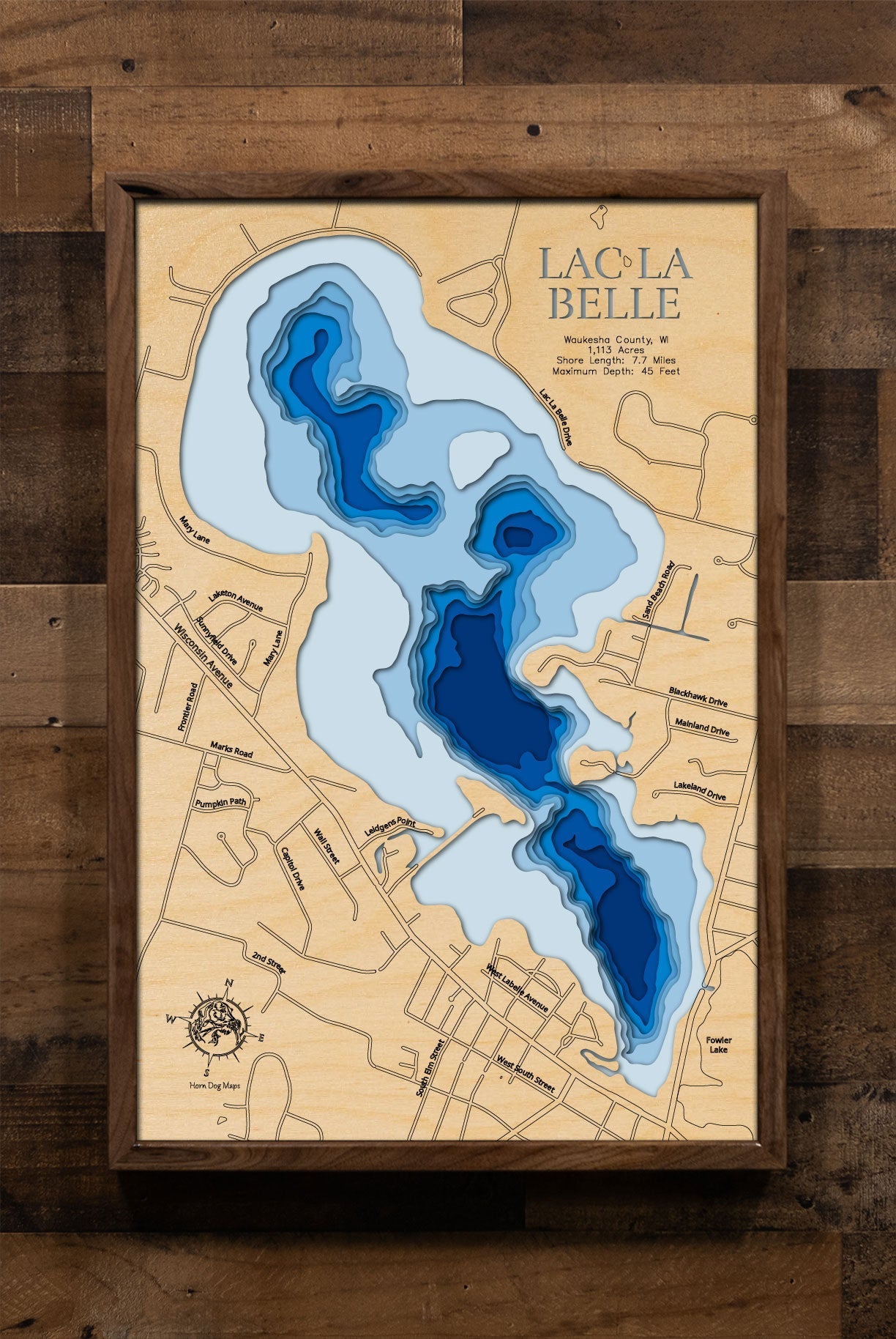 Lac La Belle in Waukesha County, Wisconsin