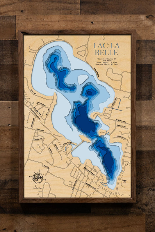 Lac La Belle in Waukesha County, Wisconsin