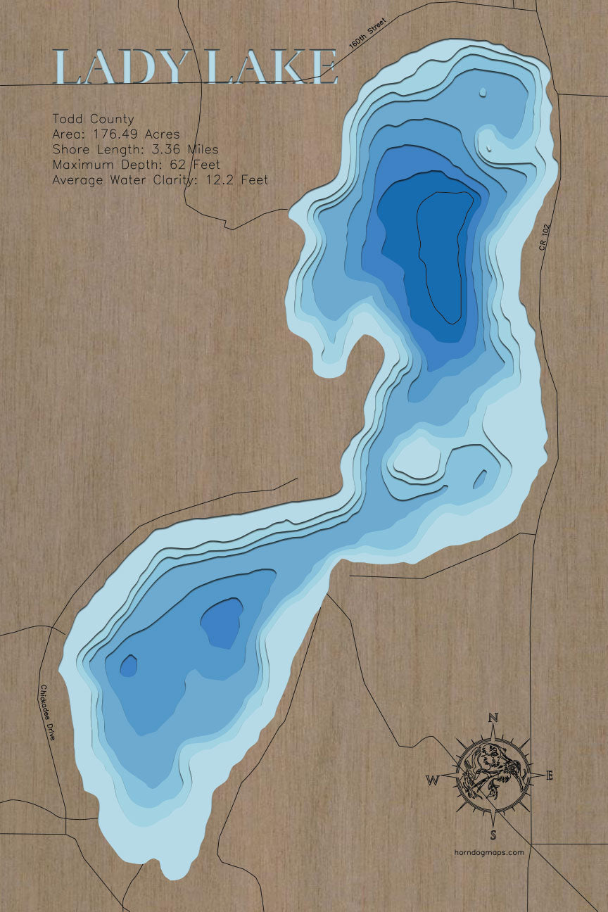 Lady Lake in Todd County, Minnesota