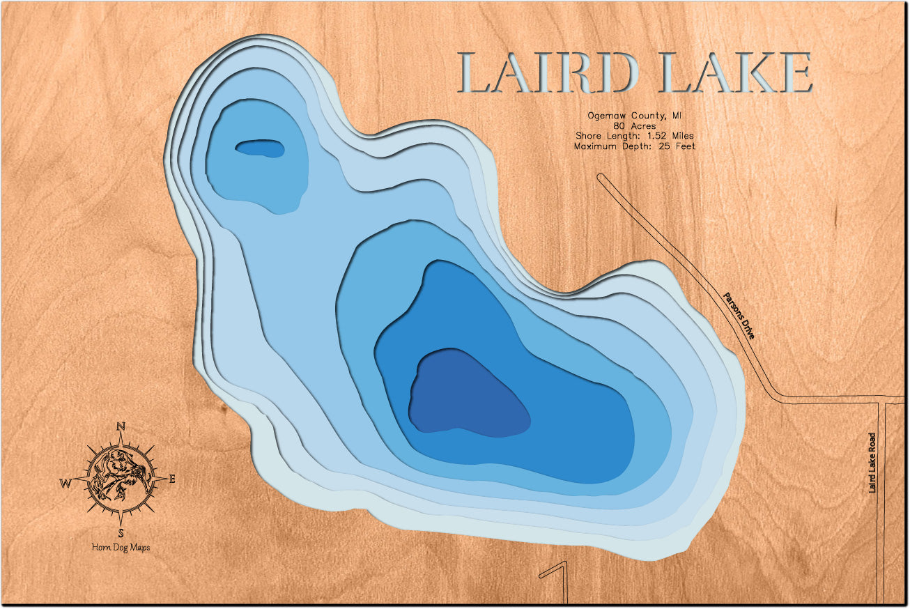 Laird Lake in Ogemaw County, Michigan