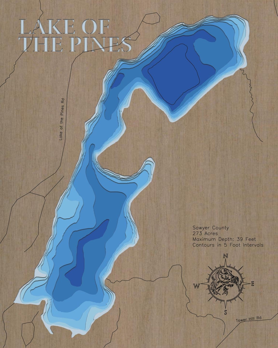 Lake of the Pines in Sawyer County, Wisconsin