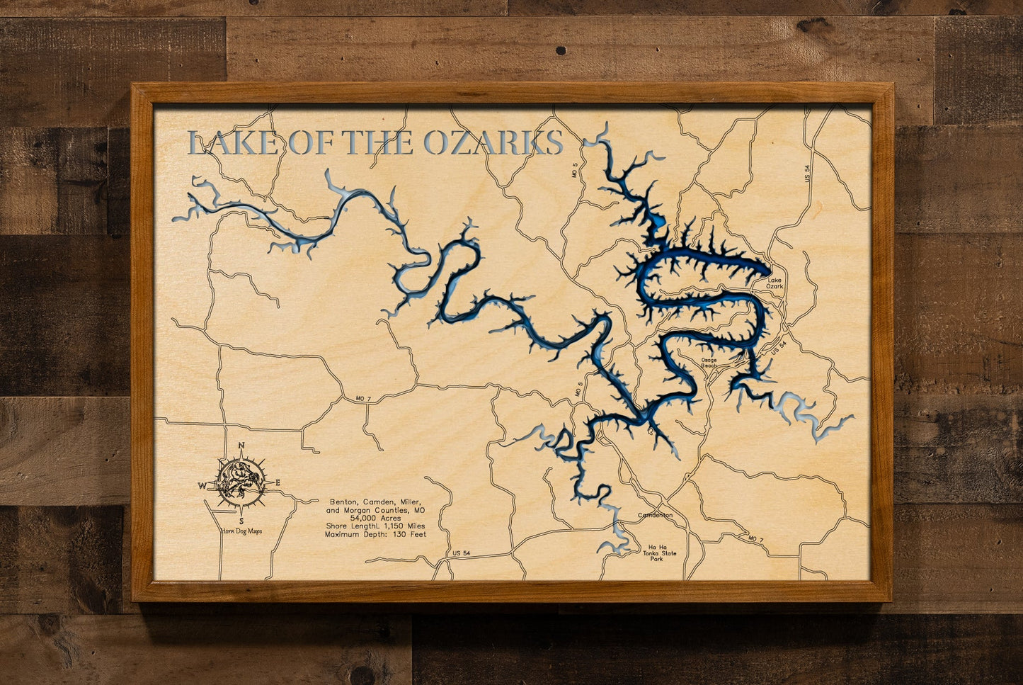 Lake of the Ozarks in County, Benton, Camden, Miller, and Morgan Counties, Missouri