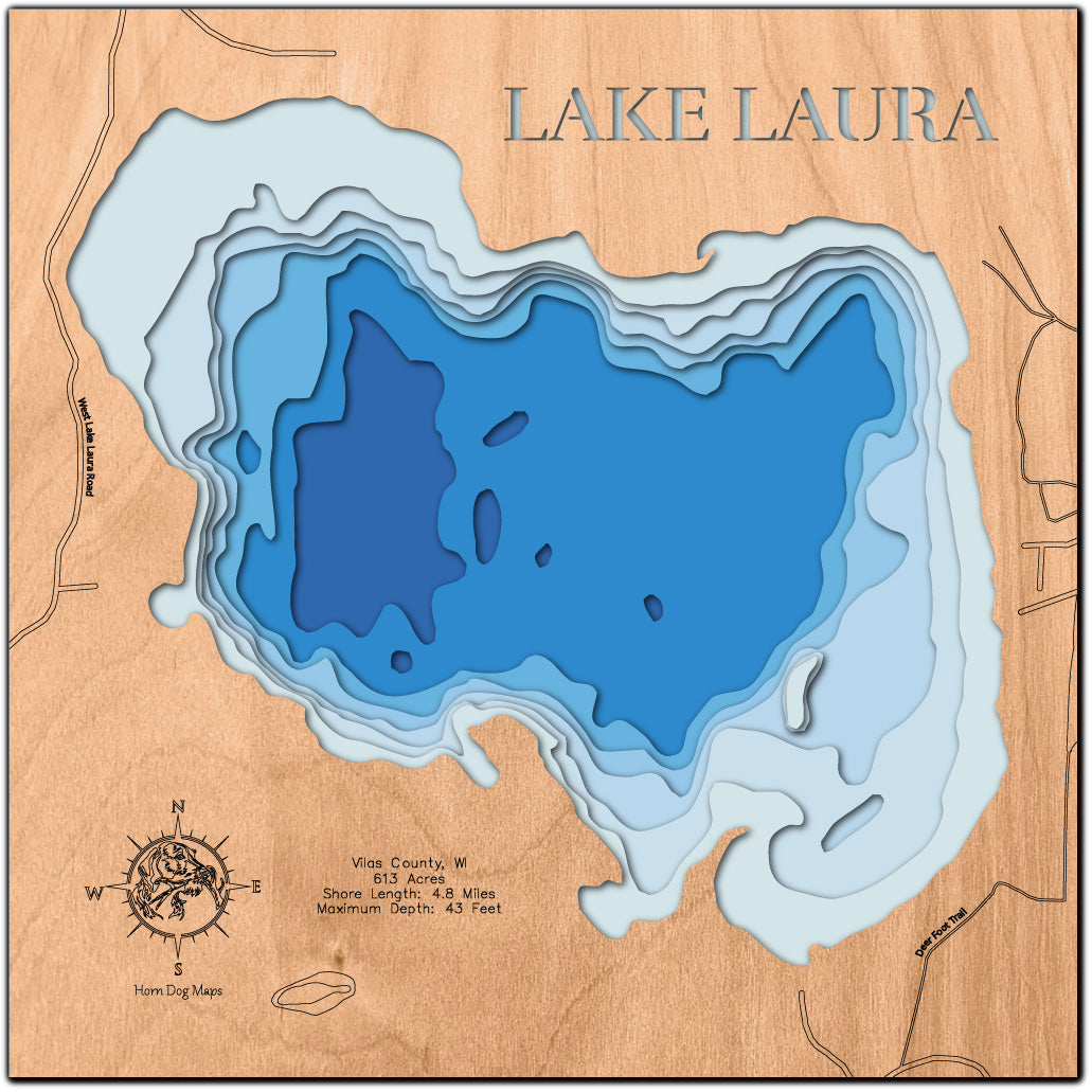 Lake Laura in Vilas County, Wisconsin