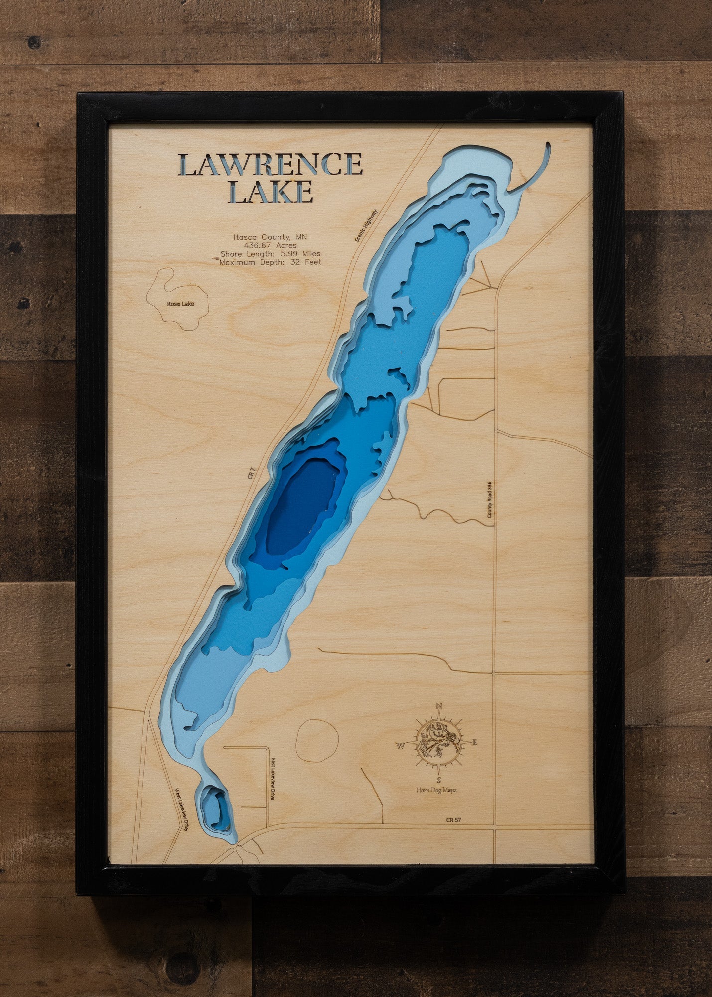 Lawrence Lake in Itasca County, Minnesota