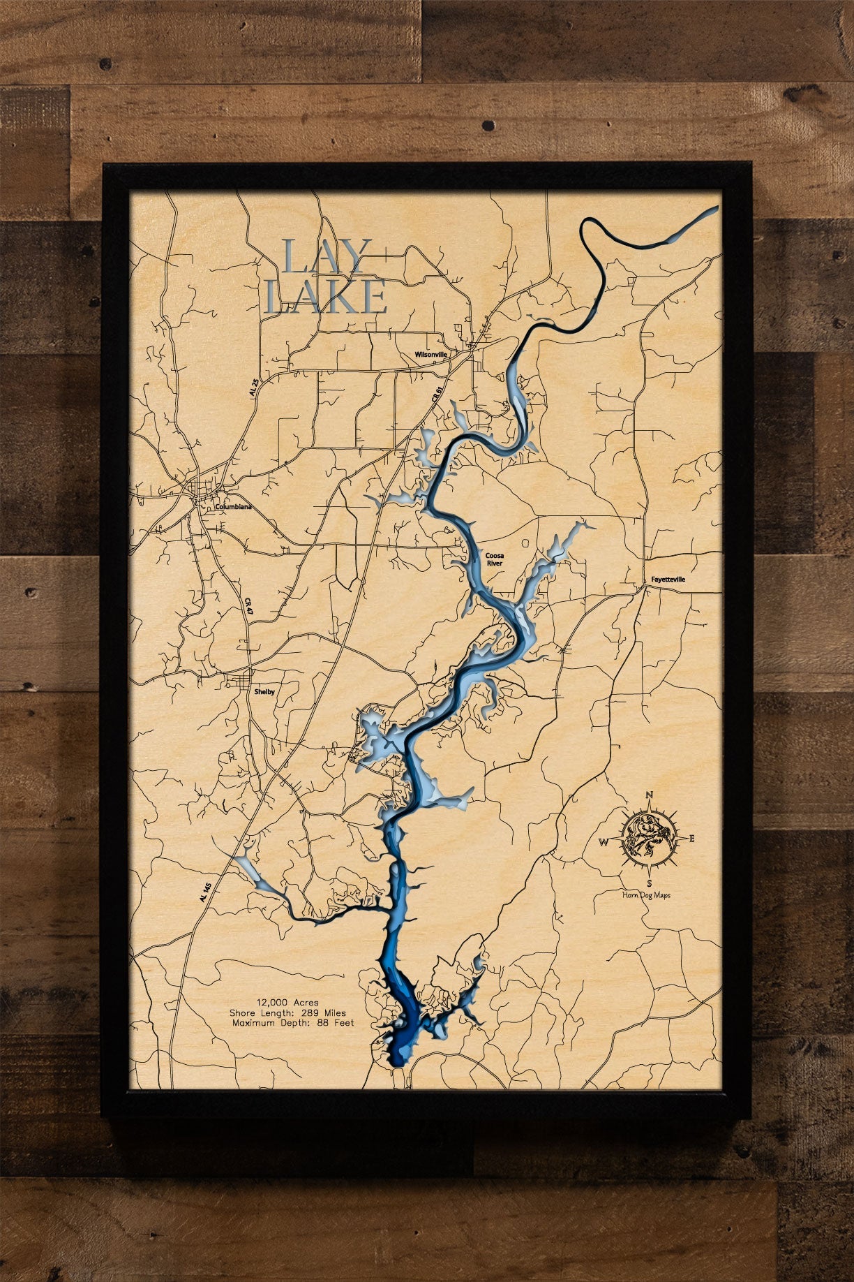 Lay Lake in St. Clair, Talladega, Shelby, Coosa, Chilton Counties, Alabama