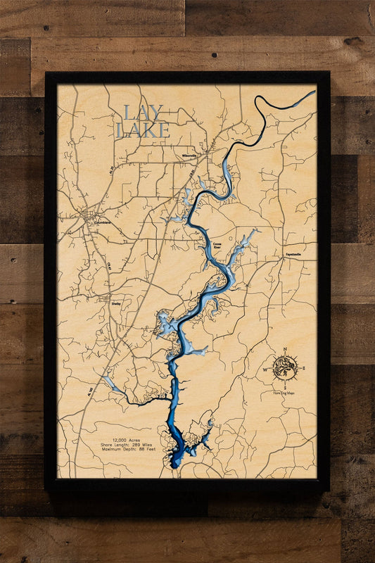 Lay Lake in St. Clair, Talladega, Shelby, Coosa, Chilton Counties, Alabama