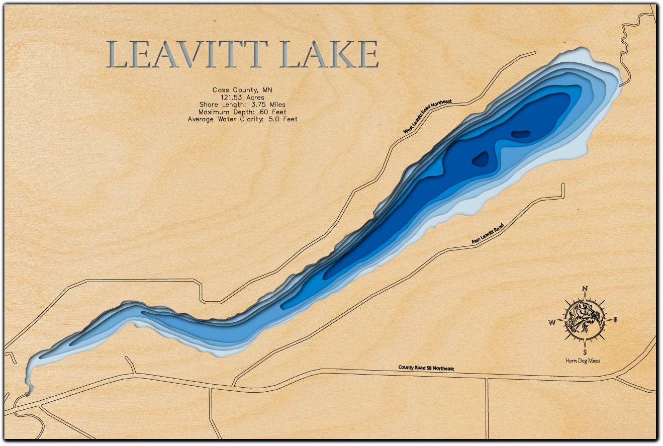 Leavitt Lake in Cass County, Minnesota