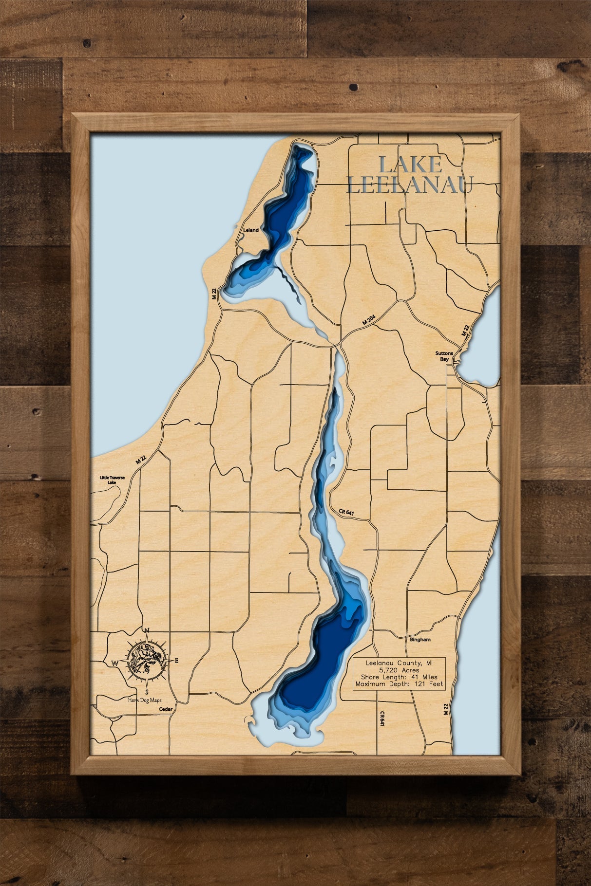 Lake Leelanau in Leelanau County, Michigan