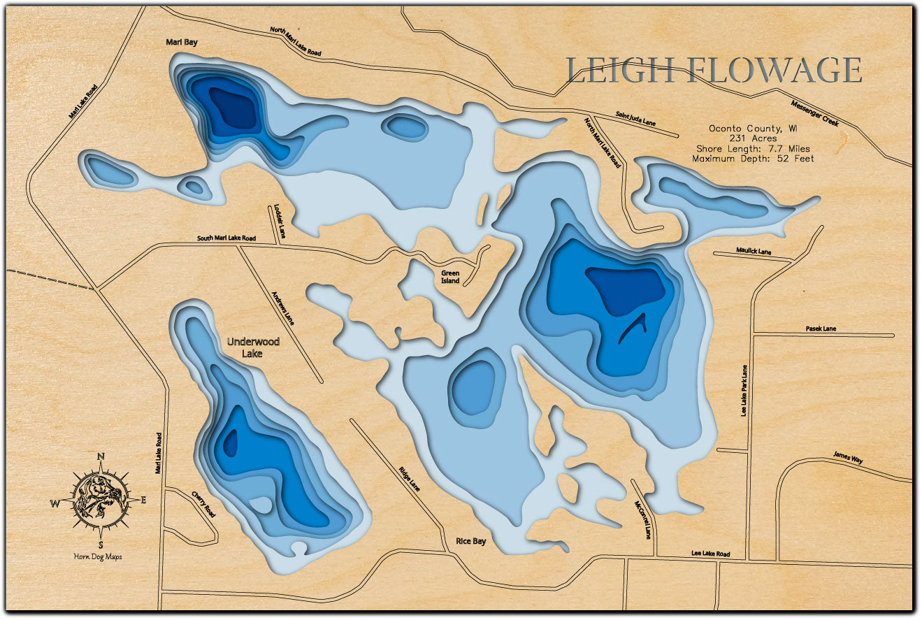 Leigh Flowage in Oconto County, Wisconsin