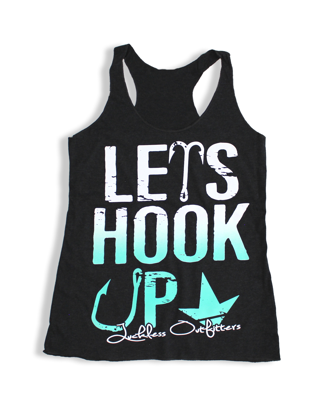 Let's Hook Up Women's Racerback Tank Top by Luckless Outfitters