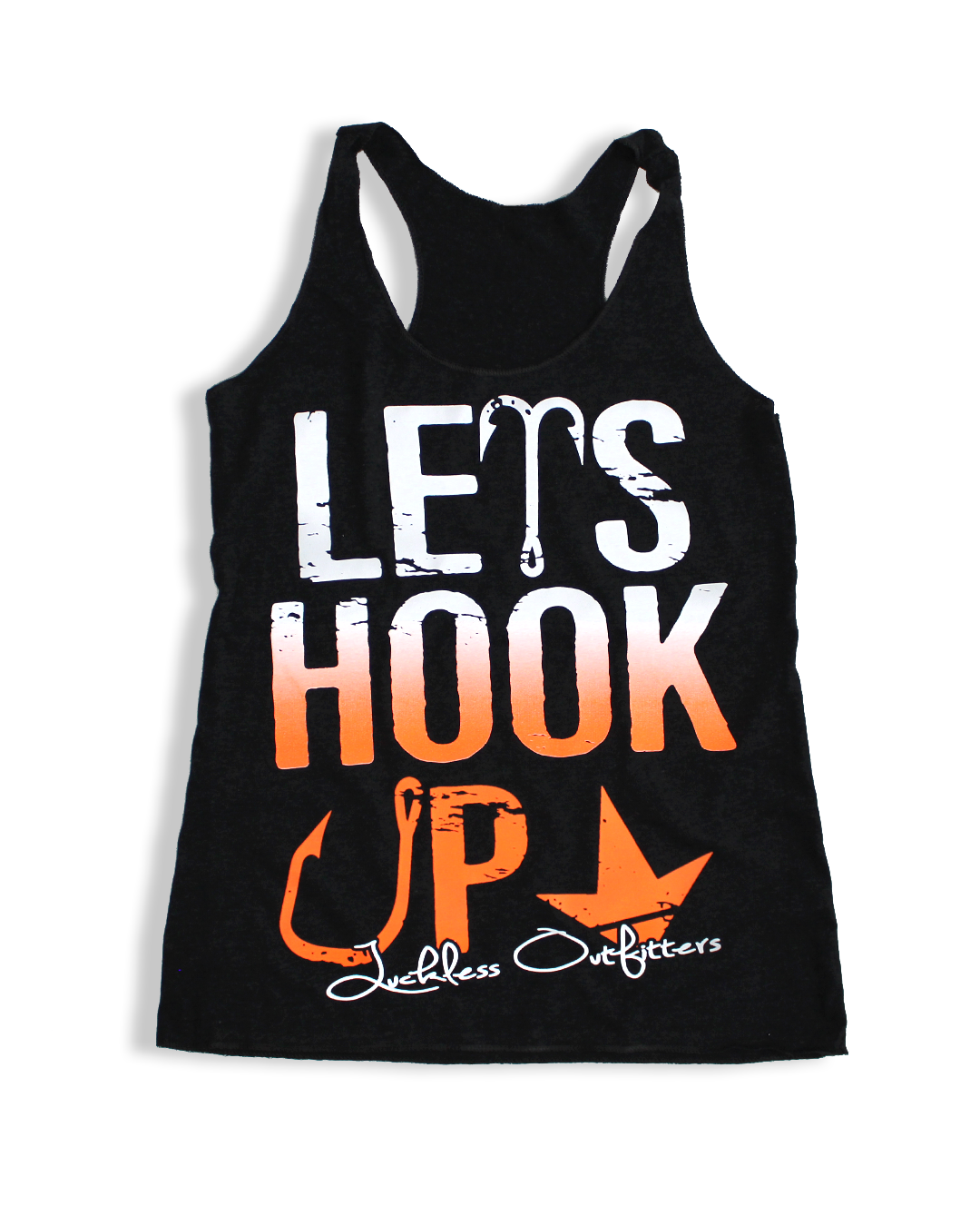Let's Hook Up Women's Racerback Tank Top by Luckless Outfitters