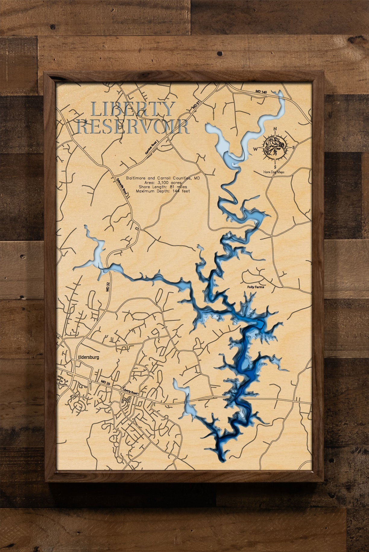 Liberty Reservoir in Baltimore and Carroll Counties, Maryland
