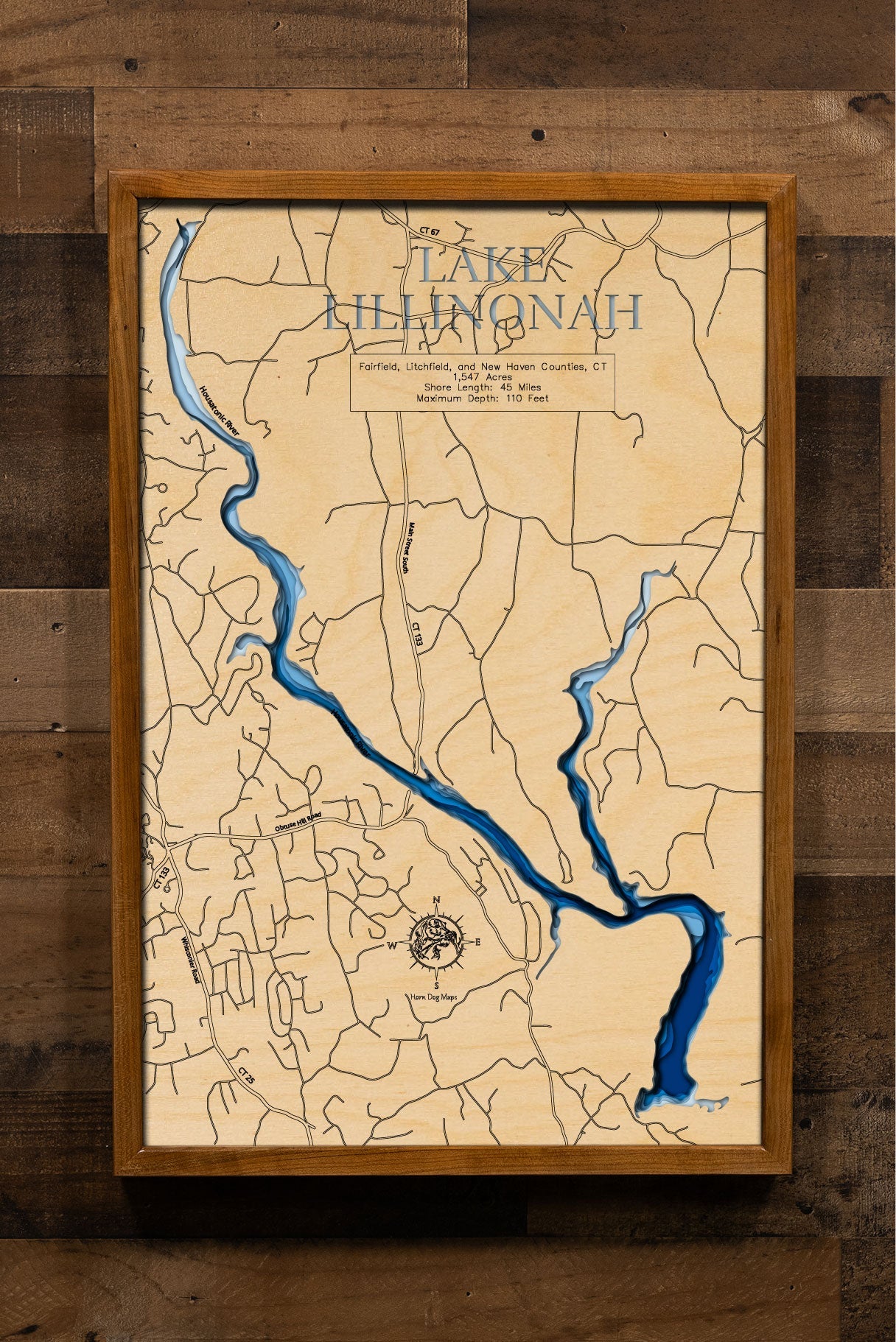 Lake Lillinonah in Fairfield, Litchfield, and New Haven Counties, Connecticut