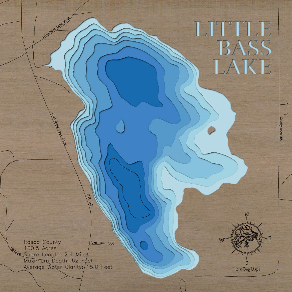 Little Bass Lake in Itasca County, Minnesota