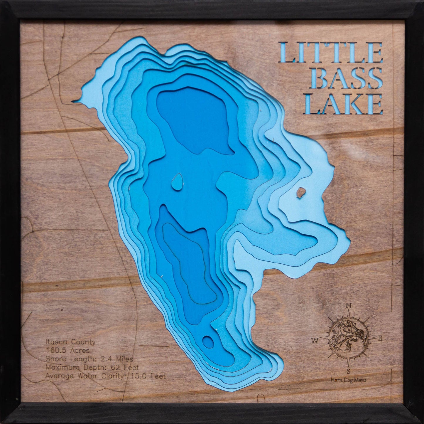 Little Bass Lake in Itasca County, Minnesota