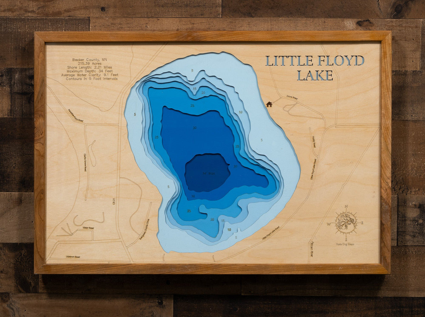 LIttle Floyd Lake in Becker County, Minnesota