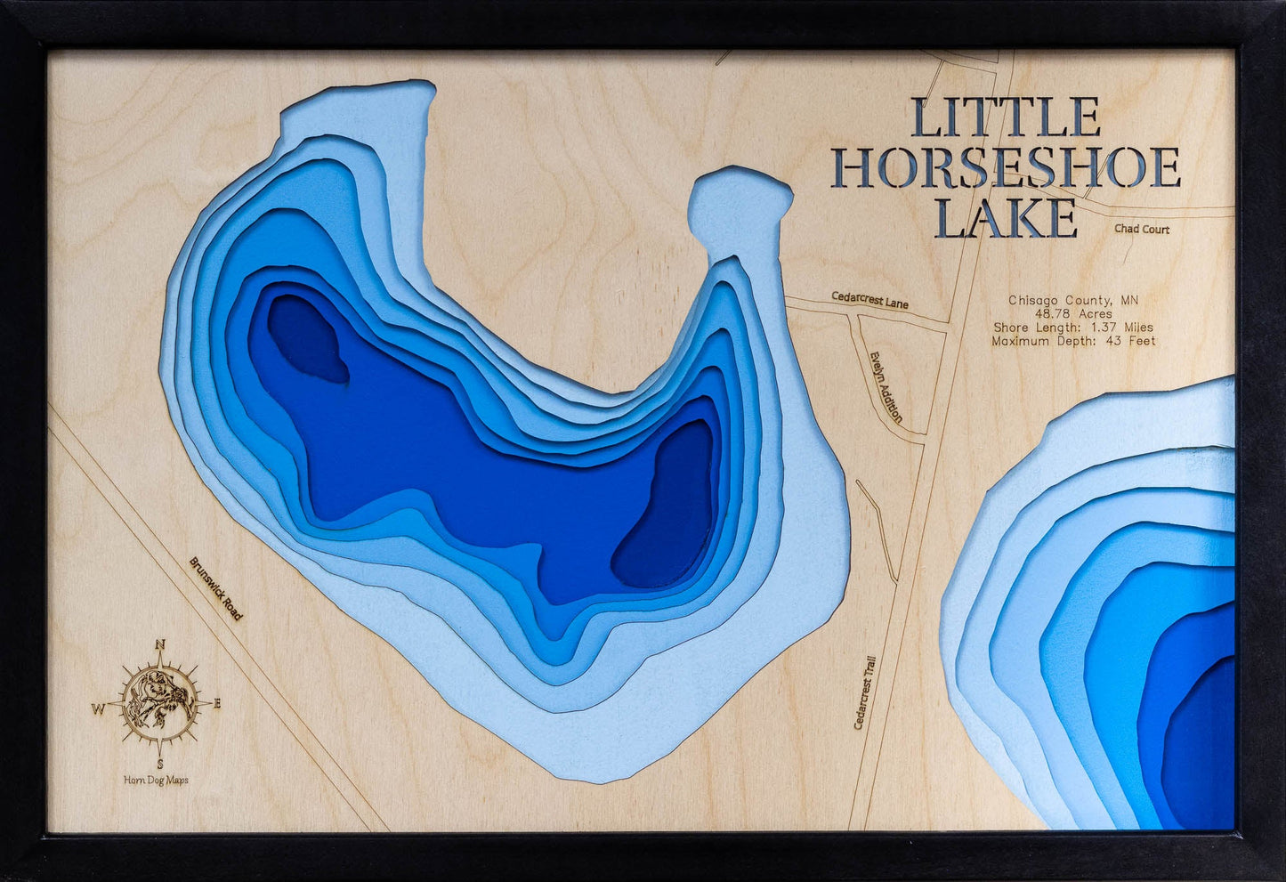 Little Horseshoe Lake in Chisago County, Minnesota