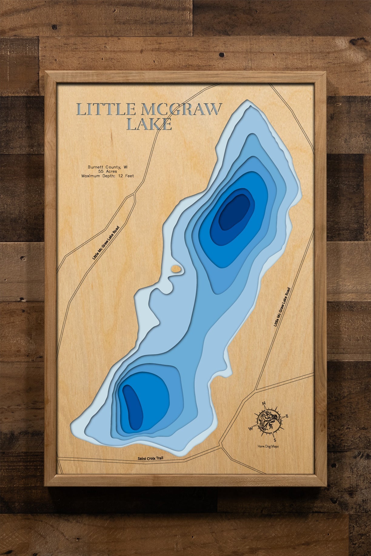 Little McGraw Lake in Burnett County, Wisconsin