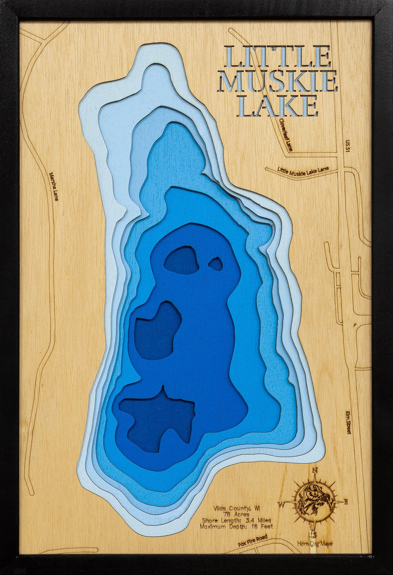 Little Muskie Lake in Vilas County, Wisconsin