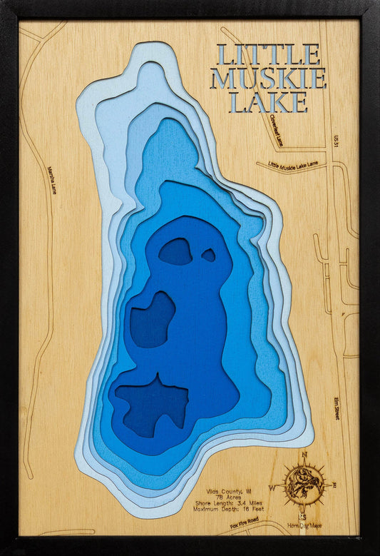 Little Muskie Lake in Vilas County, Wisconsin