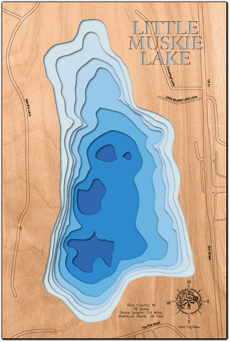 Little Muskie Lake in Vilas County, Wisconsin
