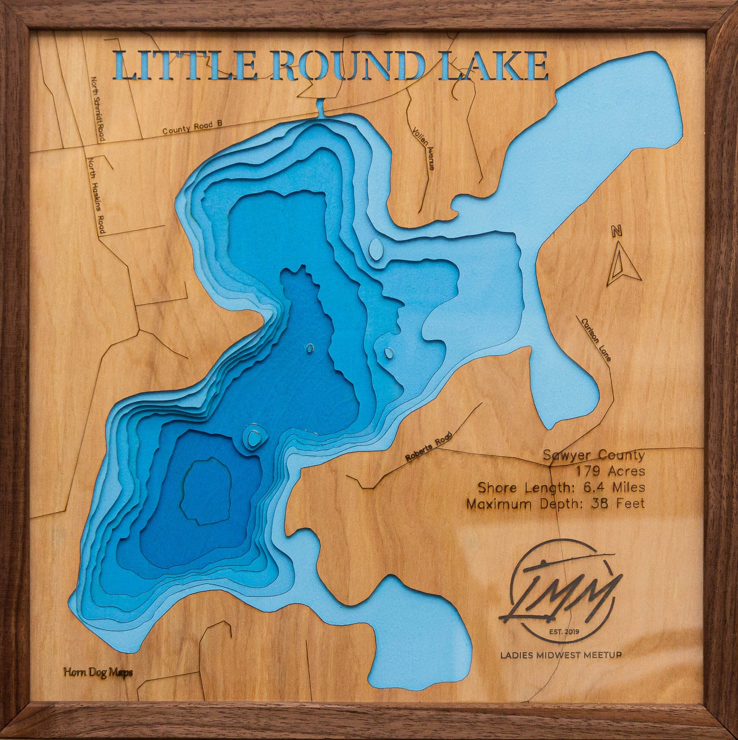 Little Round Lake in Sawyer County, Wisconsin