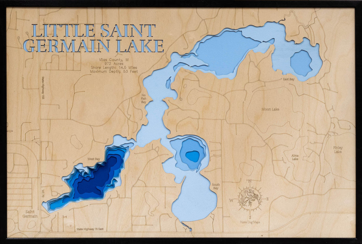 Little Saint Germain Lake in Vilas County, Wisconsin