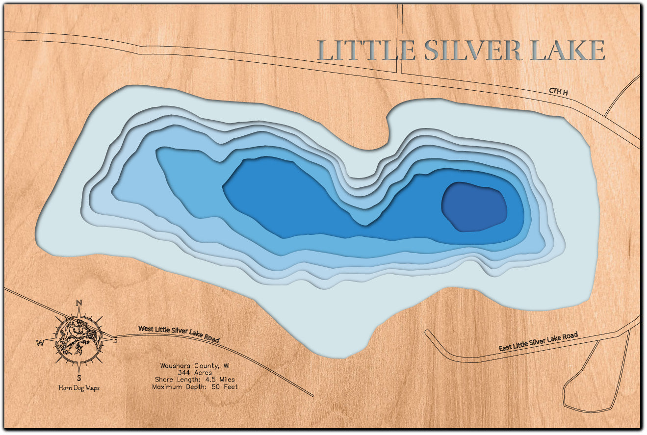 Little Silver Lake in Waushara County, Wisconsin