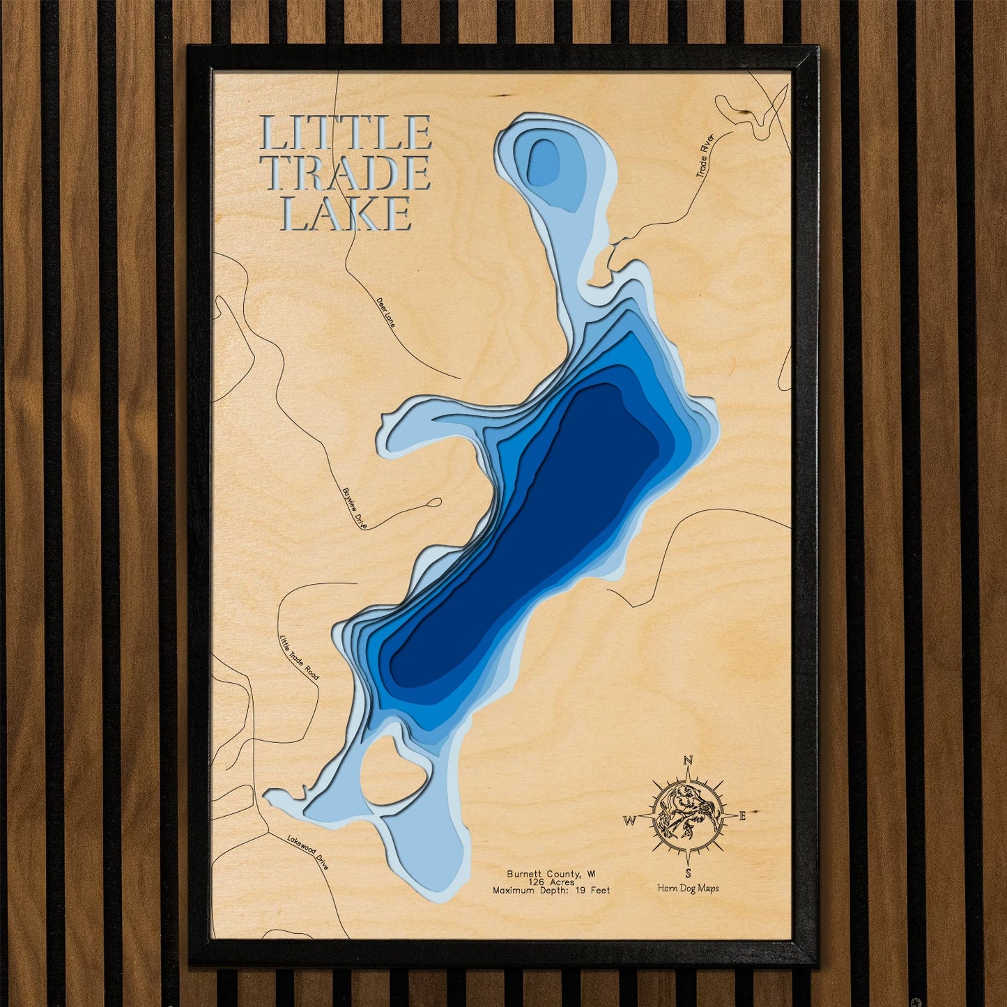 Little Trade Lake in Burnett County, Wisconsin