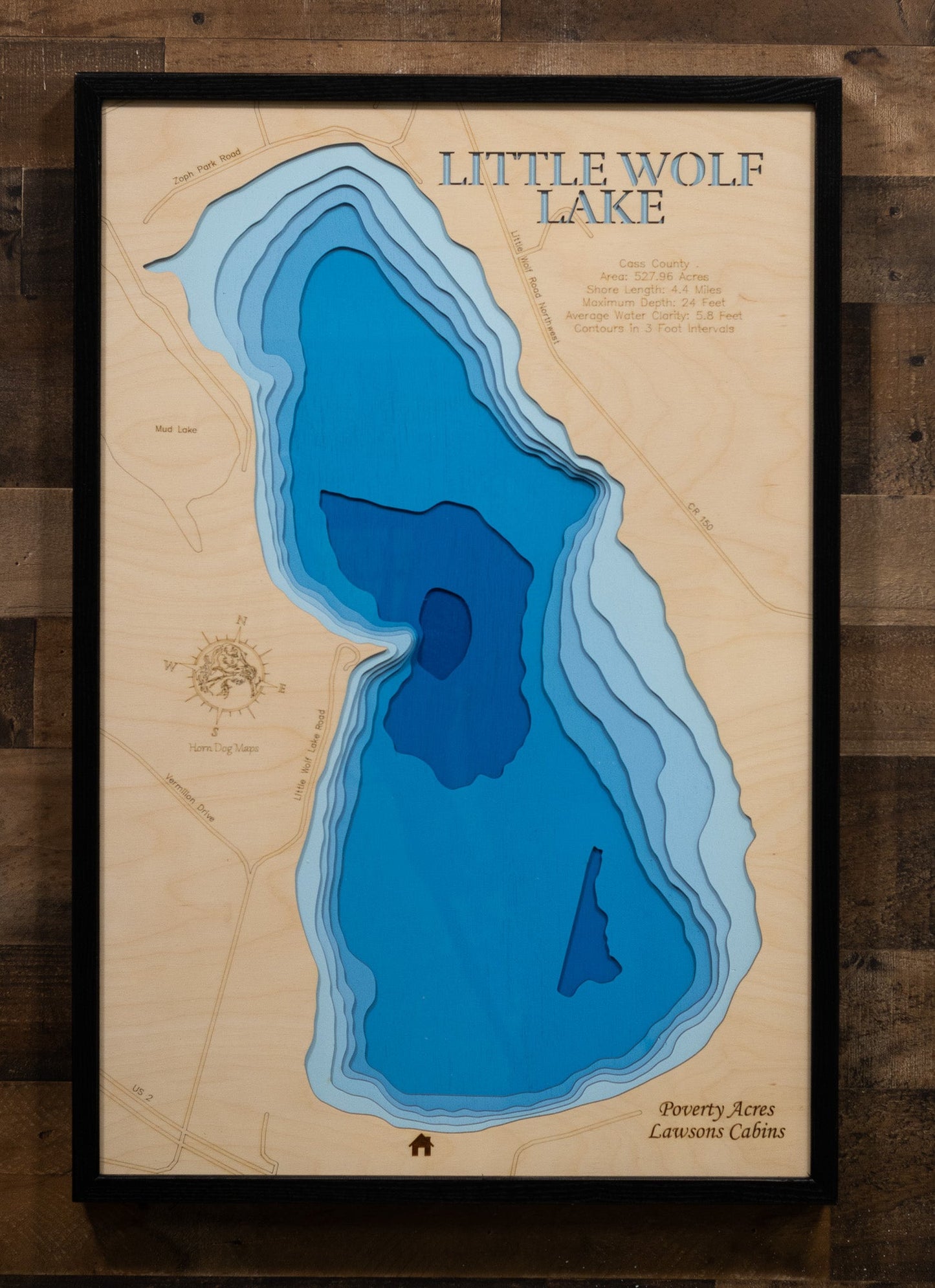 Little Wolf Lake in Cass County, Minnesota