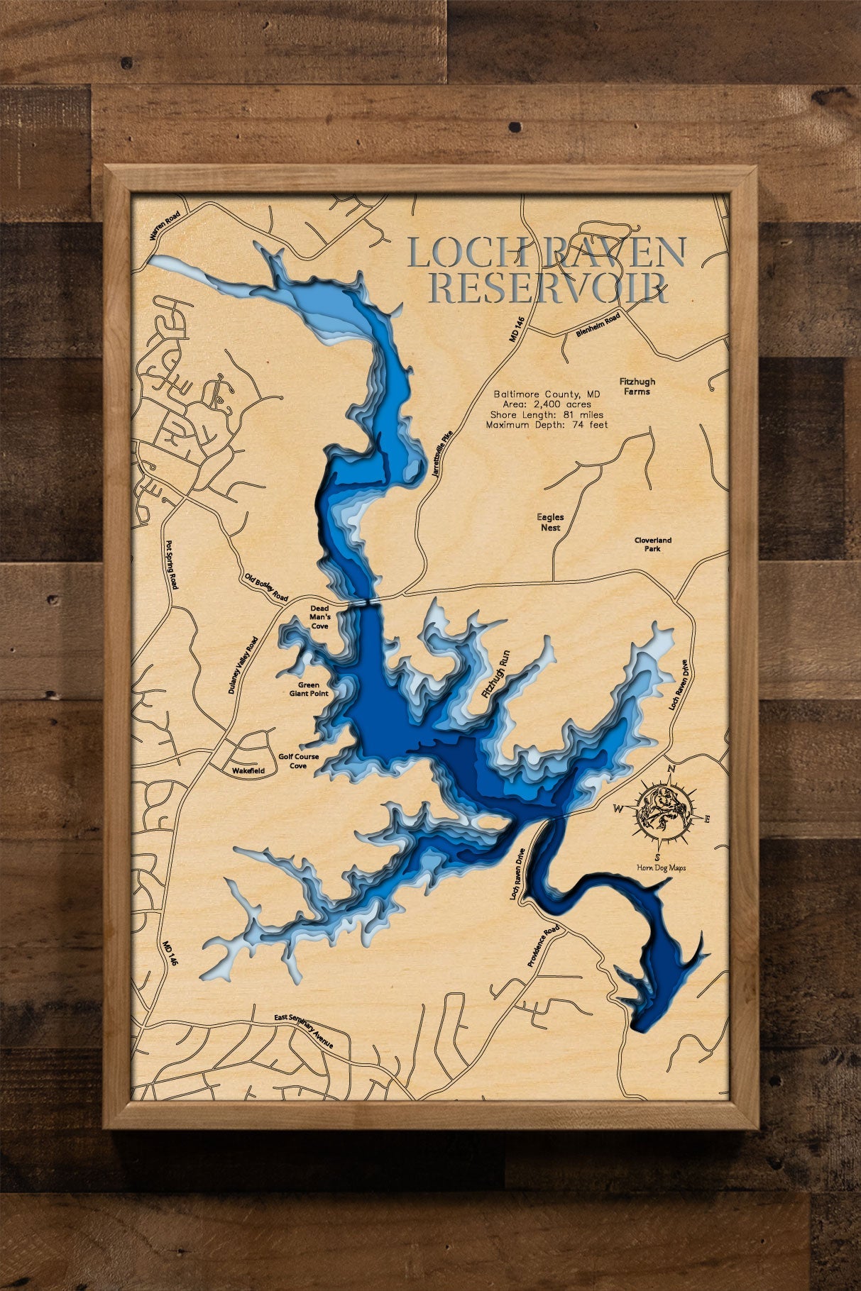 Loch Raven Reservoir in Baltimore County, Maryland