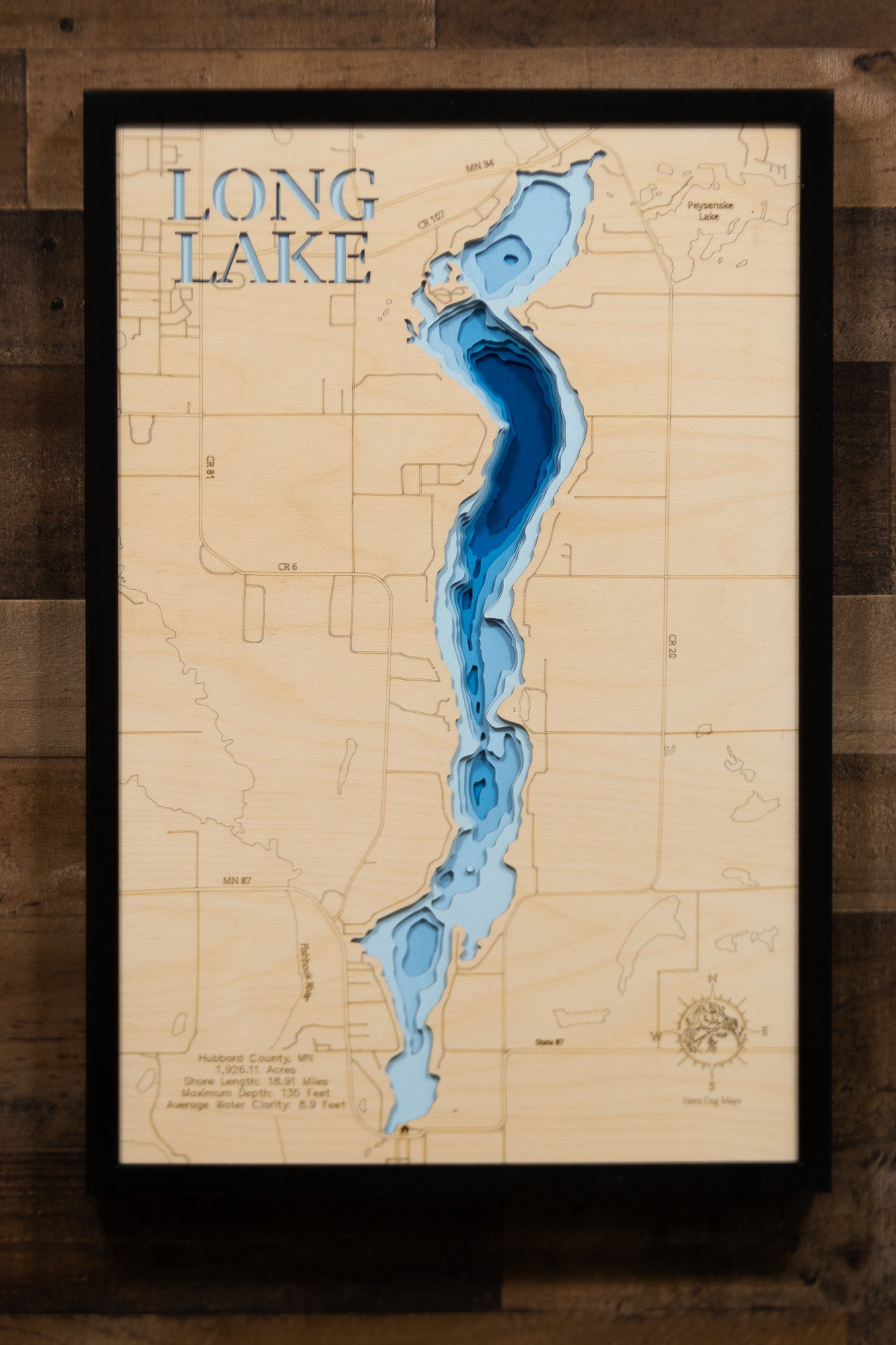 Long Lake in Hubbard County, Minnesota