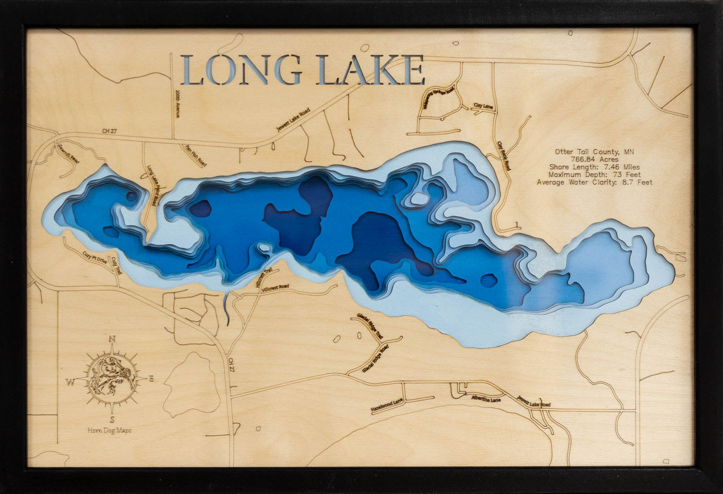 Long Lake in Otter Tail County, Minnesota