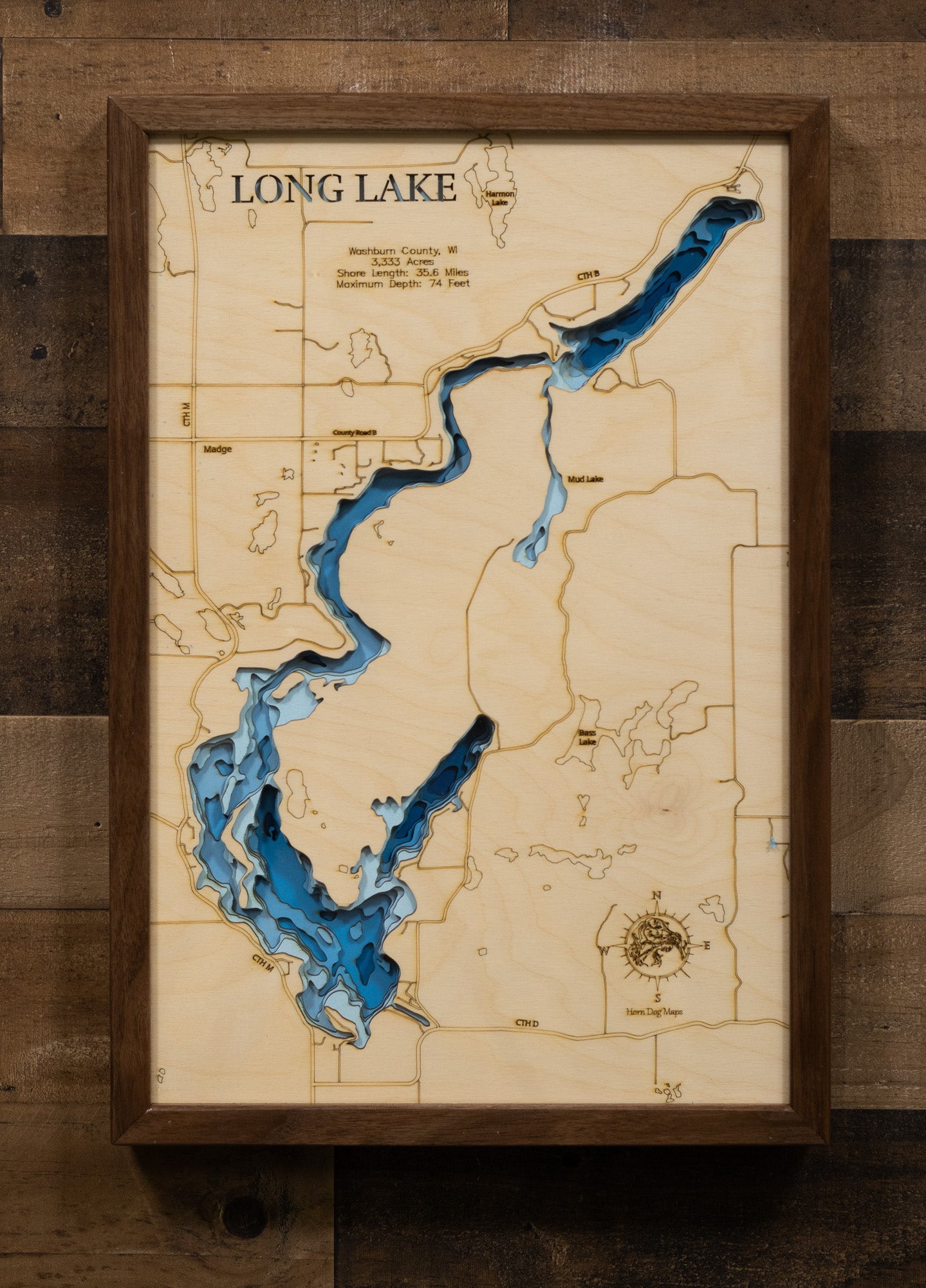 Long Lake in Washburn County, Wisconsin