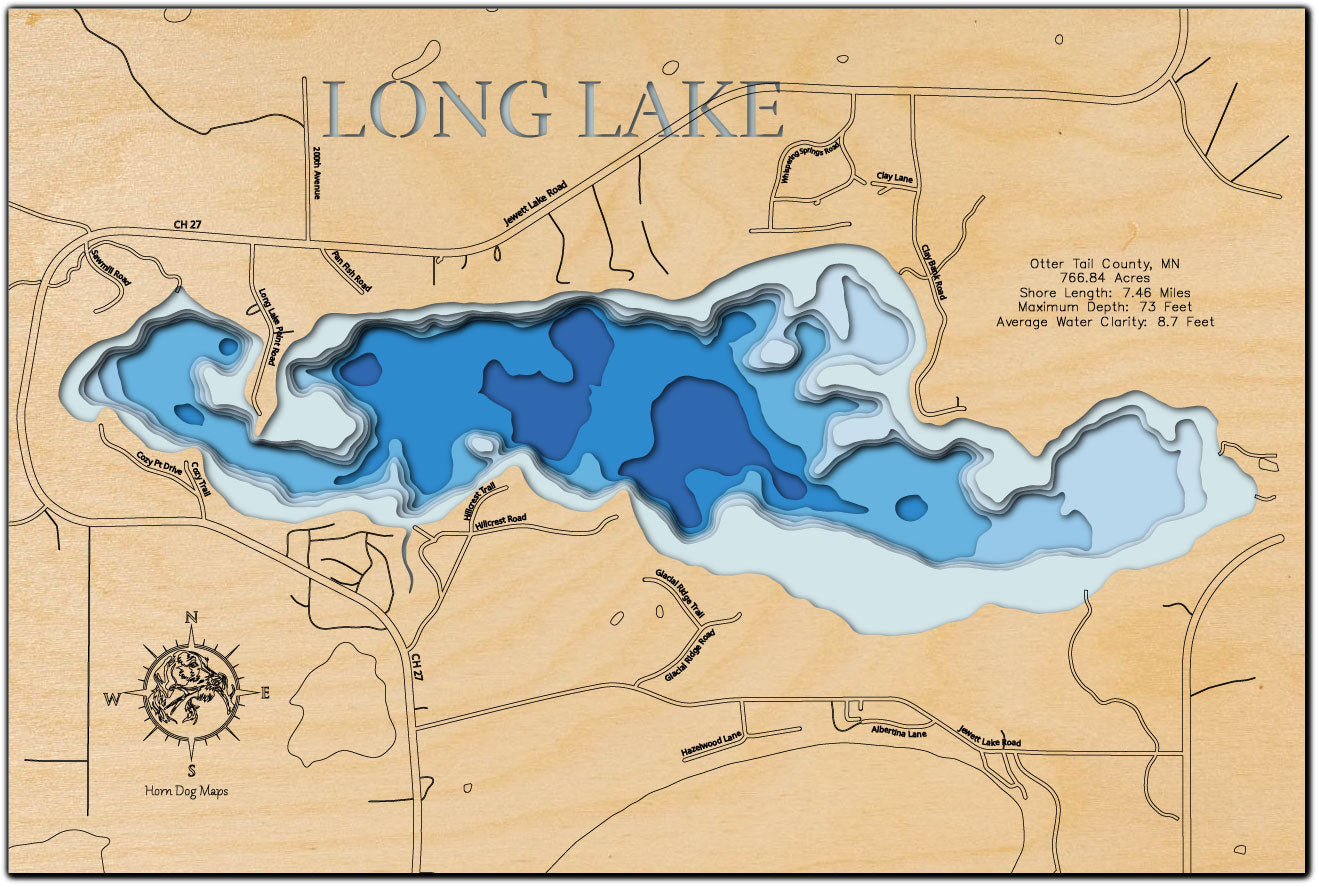 Long Lake in Otter Tail County, Minnesota