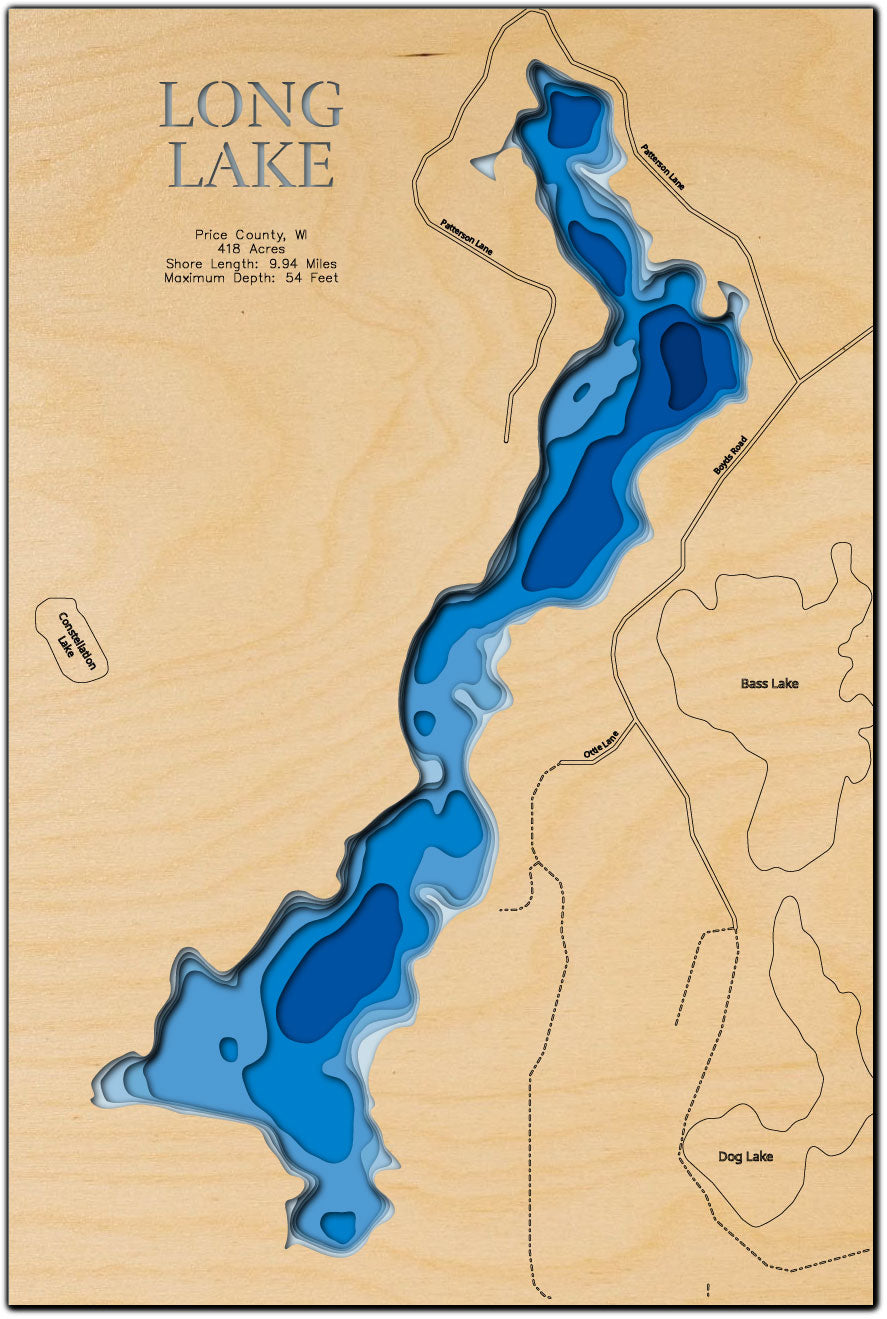 Long Lake in Price County, Wisconsin