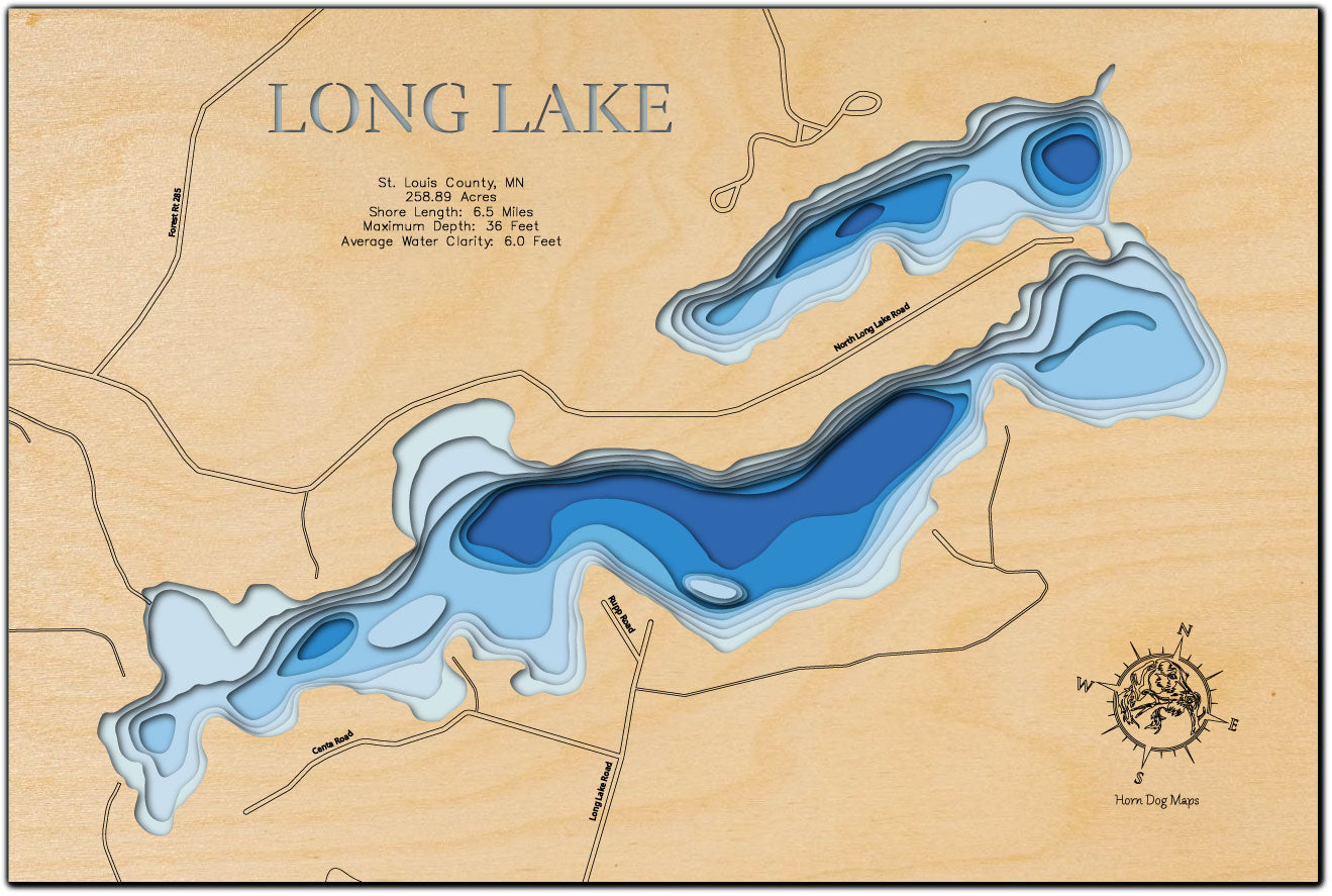 Long Lake in St. Louis County, Minnesota