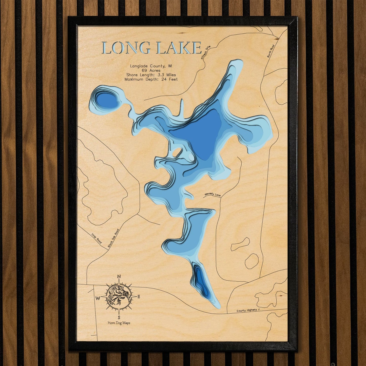 Long Lake in Langlade County, Wisconsin