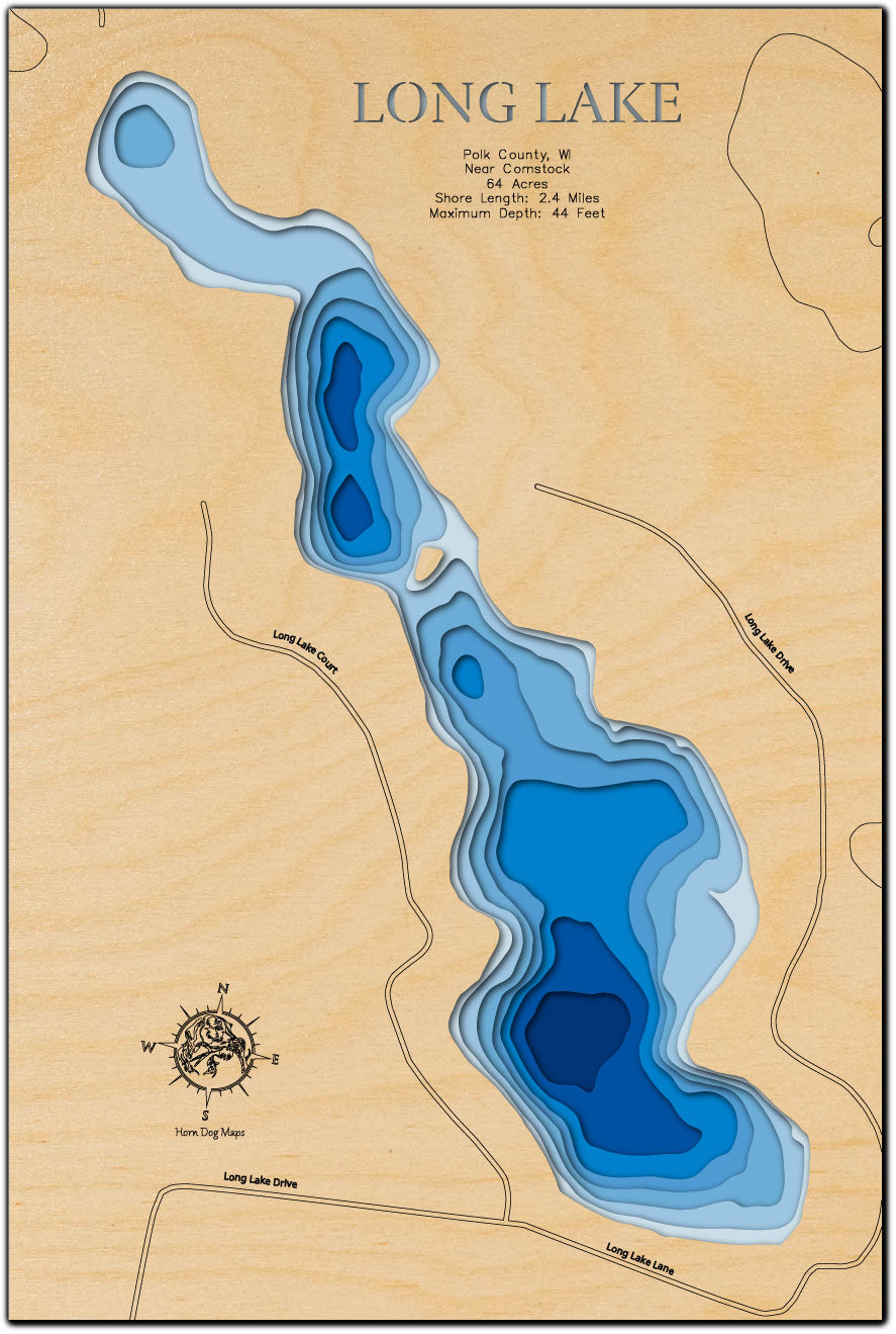 Long Lake in Polk County, Wisconsin