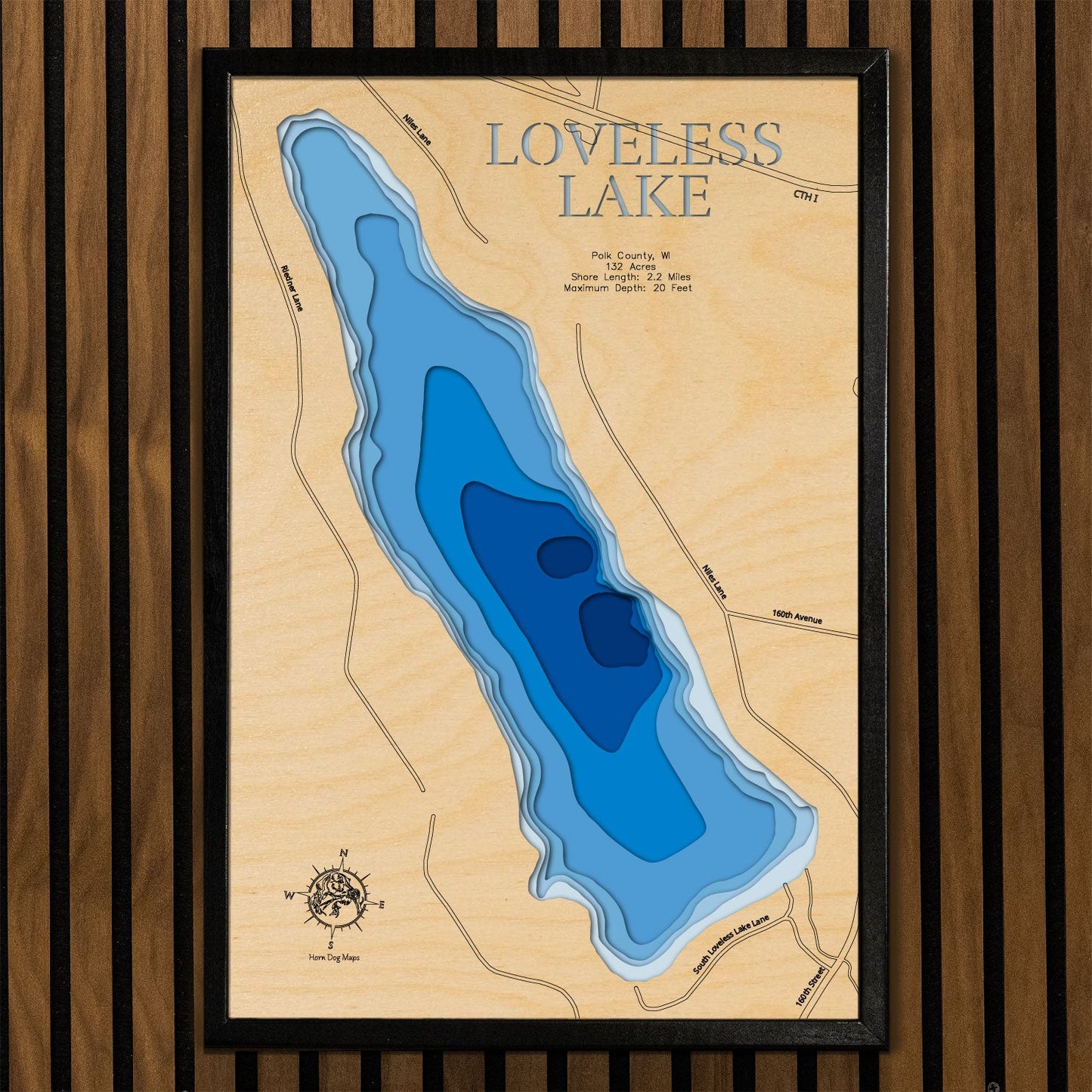 Loveless Lake in Polk County, Wisconsin