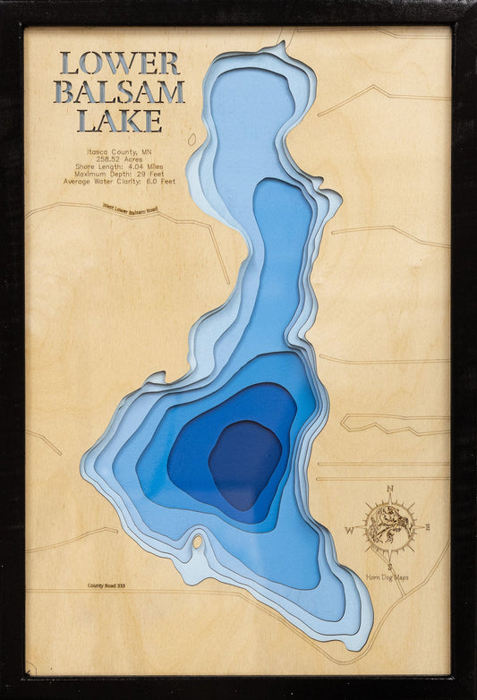 Lower Balsam Lake in Itasca County, Minnesota